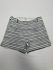 J. Crew Shorts 8 Striped Cotton Nautical Beach Preppy Classic Coastal - Picture 1 of 6