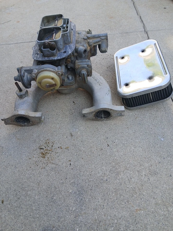 Карбюратор MGB Weber с впускным коллектором пушки MG - Изображение 1 из 4