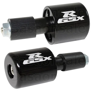 [SASA] Black CNC Laser Handle Bar Ends Grips Plug Made For Suzuki GSXR 600 750 - Picture 1 of 5