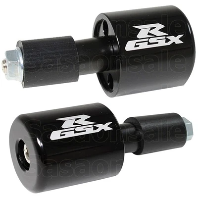[SASA] Black CNC Laser Handle Bar Ends Grips Plug Made For Suzuki GSXR 600 750 - Image 1 of 4