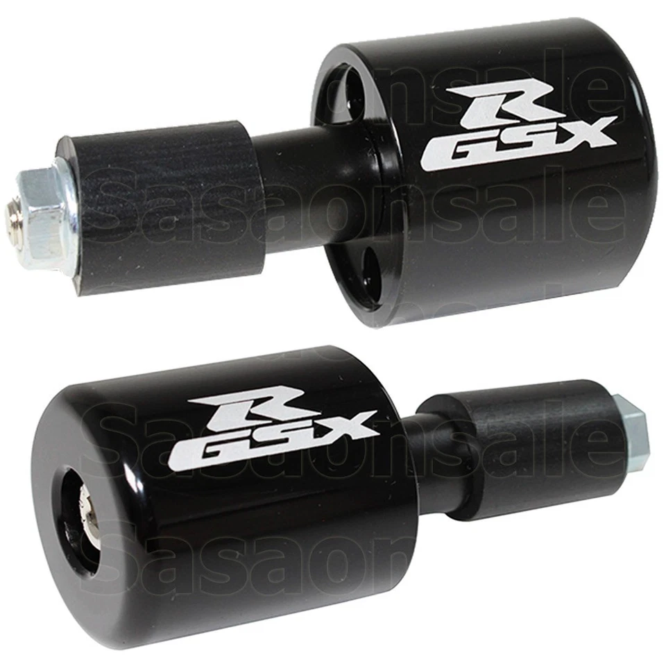 [SASA] Black CNC Laser Handle Bar Ends Grips Plug Made For Suzuki GSXR 600 750 - Image 1 of 4