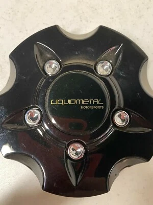 ONE Liquid Metal Gloss Black Custom Wheel Center Caps # BC-675 custom 86129 - Image 1 of 3