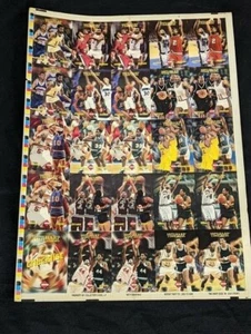 🔥RARE Rainbow Refractor Back 1996 Edge Uncut Sheet w/Kobe & Iverson Rookies!  - Picture 1 of 12