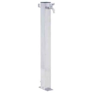 Colonna d'Acqua da Giardino 100 cm Acciaio Inox Quadrato - Foto 1 di 8