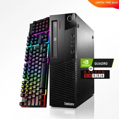 Lenovo Gaming PC Desktop Computer i7, 32GB RAM,Up to 2TB SSD NVIDIA Windows WIFI - Image 1 of 4