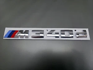Original BMW M340d M Emblem Schriftzug Chrom Glänzend Heckklappe 5A48C57 - Bild 1 von 4