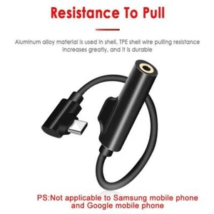 1*USB-C Type-C To 3.5mm Jack AUX Headphone Audio Splitter Charging Adapter V5F5 - Zdjęcie 1 z 17