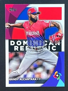 SANDY ALCANTRA 2023 Topps Series 2 WBC Stars #WBC-41 Dominican Republic - Picture 1 of 2