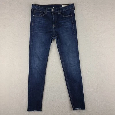 Rag Bone Jeans Womens 28 Blue 10 Inch Ankle Skinny Dark Wash - Image 1 of 4