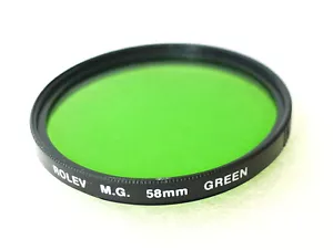 58mm ROLEV M.G. GREEN Filter - Magi Glas - B&W Contrast - NEW - Picture 1 of 3