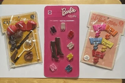Accesorios vintage Barbie & Midge #1832 y Ken #1802 3-N/M-PAKS-raros difíciles de encontrar~ sin precio base Foto 1 de 4