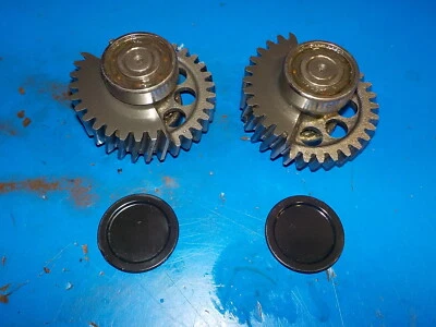 SKIDOO ROTAX MXZ 1000 GT COUNTER BALENCE GEAR WEIGHT ( PAIR )/ CAPS (X2)  USED  - Image 1 of 4