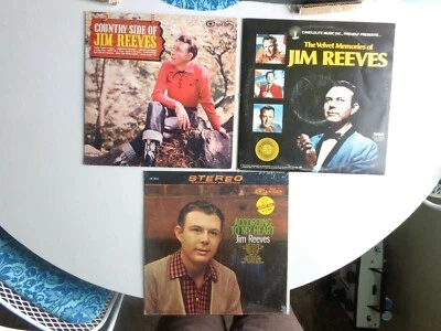 Jim Reeves 3 Album  4 Record Lot 33 RPM - Image 1 of 4