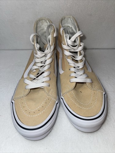 Scarpe VANS Off The Wall Sk8 Hi Top Racing Albicocca Pesca Taglia Uomo 6.5 Donna 8.0