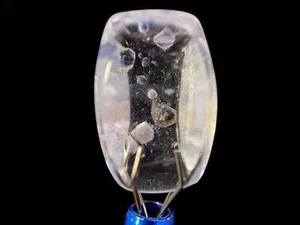 FLUORITE in Clear QUARTZ, Crystal Cabochon - Gemstones, Jewelry Making, 47450 - Picture 1 of 4