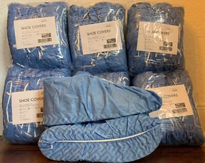 1000 Durable Booties Shoe Covers Slip-Resistant Water Skid Disposable Overshoes - Picture 1 of 3