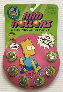 The Simpsons Rad Rollers Vintage Marble set Spectra Star 1990 MOC - Picture 1 of 6