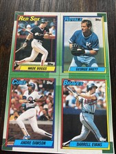 FLEER SCORE TOPPS BASEBALL Football Uncut BOTTOM PANELS Five Sets 1985 - 1991