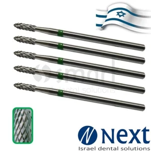 Lot X5 Dental Lab Carbide Cutters Bur Israel tungsten jewelry acrylic metal 17 - Picture 1 of 3
