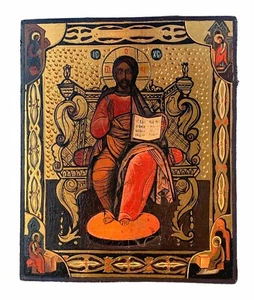 Ikone Jesu auf dem Thron - Bild 1 von 3