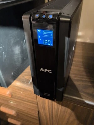 APC Back-UPS Pro, 1500VA/865W 120V 5-15R outlets AVR LCD " BR1500G  - Image 1 of 4
