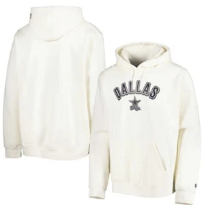 New $68 Dallas Cowboys Mens Sideline Chrome Pullover Hoodie Sweatshirt Cream XL - Picture 1 of 12