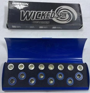 Mission Wicked Spin ABEC 5 688ZZ Inline Roller Hockey Micro Bearings Kit 16+8 - Picture 1 of 9