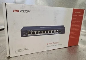 HIKVISION DS-3E0510P-E 8-PORT GIGABIT POE Ethernet Network Switch #930D - Photo 1/5