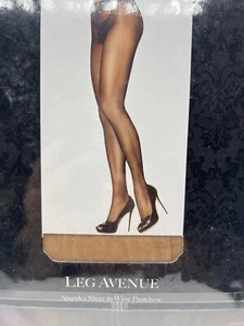 Leg Avenue Sheer To Waist Support Pantyhose Beige Nude 0907 - Picture 1 of 2