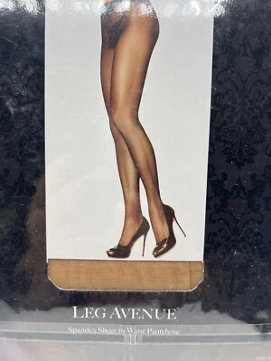 Leg Avenue Sheer To Waist Support Pantyhose Beige Nude 0907 Foto 1 de 2