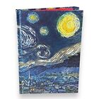 Vincent van Gogh: Gwiaździsta noc Foliowany magnetyczny 2 znaki Twarda okładka Dziennik Notatnik