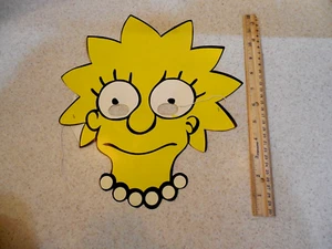 Maschera Vintage Lisa Simpson 1989 Plastica Sottile I Simpson Norben Canada Lic. - Foto 1 di 4