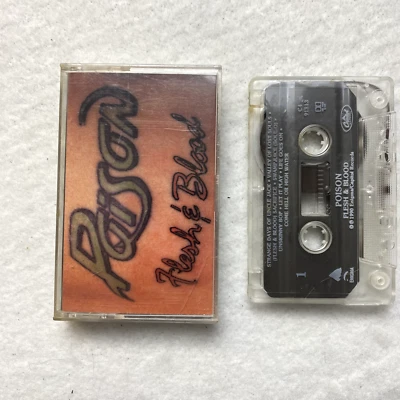 Poison: Flesh & Blood Cassette 1990 Capital Records - Image 1 of 2