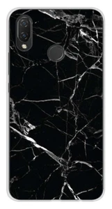 Coque en silicone imprimée compatible Huawei P Smart Plus Marbre Noir - Foto 1 di 3