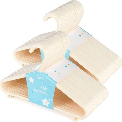 Kleiderbügel Baby, Kinder, Anti-Rutsch, Kunststoff, 60 Stück, Beige - Bild 1 von 2