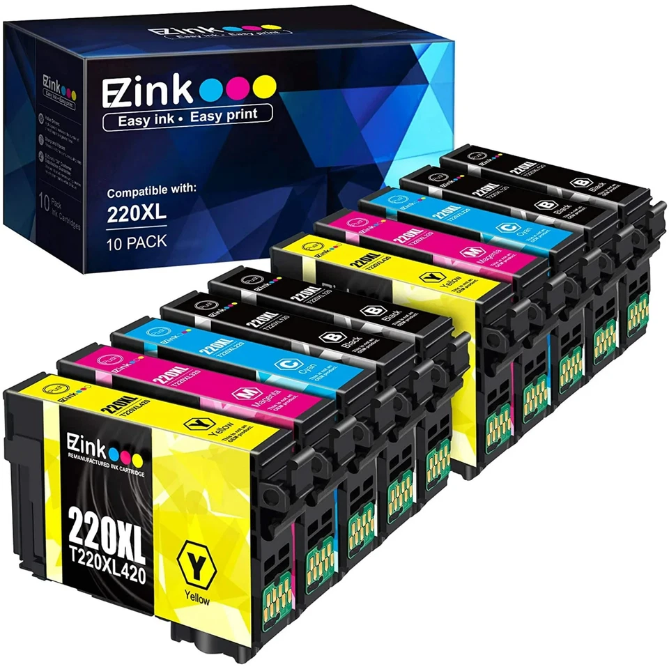 E-Z Ink 220XL Ink Cartridge Replacement for Epson 220 XL 220XL T220XL Compatible - Image 1 of 4
