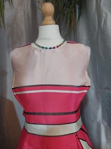 Gorgeous New Coast Dress Size 18 Strips Classic Elagant Wedding Ascot Cruise - Picture 1 of 6