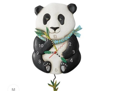 Snuggles The Panda Wall Clock By: Allen Designs Wall Clock    factory sealed - Image 1 of 4