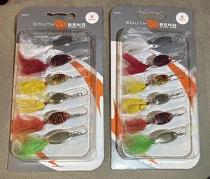 Surtido de señuelos de pesca South Bend Crappie Spinner # SBCRP6 dos 6 paquetes 12 piezas - Imagen 1 de 3