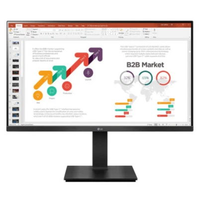 LG 27" IPS Full HD 75Hz 5ms Flat Monitor 16:9 1:1000 5ms Black HDMI 27BP450Y-B - Image 1 of 2