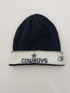 De colección Dallas Cowboys Reebok Gorro Lateral Azul Gris NFL Tejido Sombrero Y2K - Imagen 1 de 4