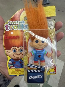 Good Luck Trolls CHUCKY Childs Play Good Guys Film Troll Puppe Horror Ikone NEU - Bild 1 von 2