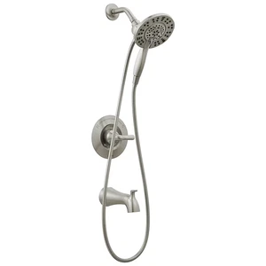 New Delta Arvo Shower Rough & Trim 1-Handle ‎142840-SP-I Shower Faucet - Silver - Picture 1 of 2