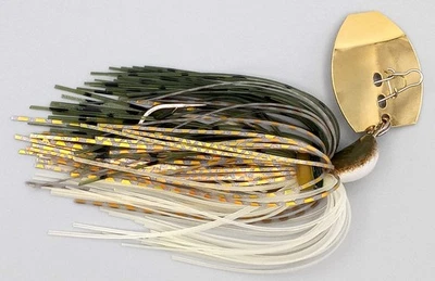 HARDWIRED BAITS Custom Bladed Shaker Swim Jig ~ Gold Shiner - 3/8 oz