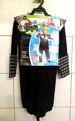 Disfraz TALLA PINTA PUNKS Space Punk Alien Niño Pequeño Talla 3T-4T Por Disfraz  Foto 1 de 4