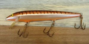 Rapala Husky Floating 13 Finland Crankbait 5" TIGER STRIPE Crawdad EX Condition - Picture 1 of 4