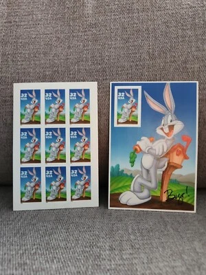US Postage Stamp Collection BUGS BUNNY STAMPS Ten 32 Cent Issued 1997 MNH - Image 1 of 4
