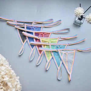 6er Pack Set Sexy Damen Frauen Höschen Tanga G String Micro Transparent Unterwäsche T Back - Bild 1 von 14