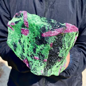 5.31LB Natural green Ruby zoisite (anylite) crystal Chakra mineral Healing Energ - Picture 1 of 11