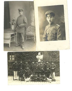 Cartolina posta militare vedute di persone prima guerra mondiale - Foto 1 di 2